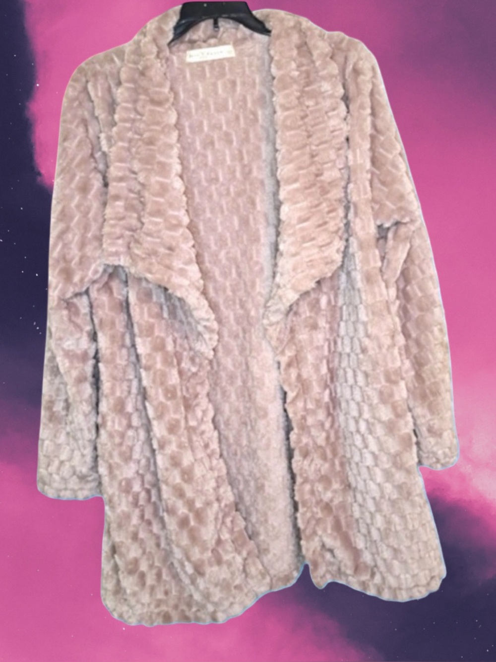 Cozy Textured Faux Fur Jacket